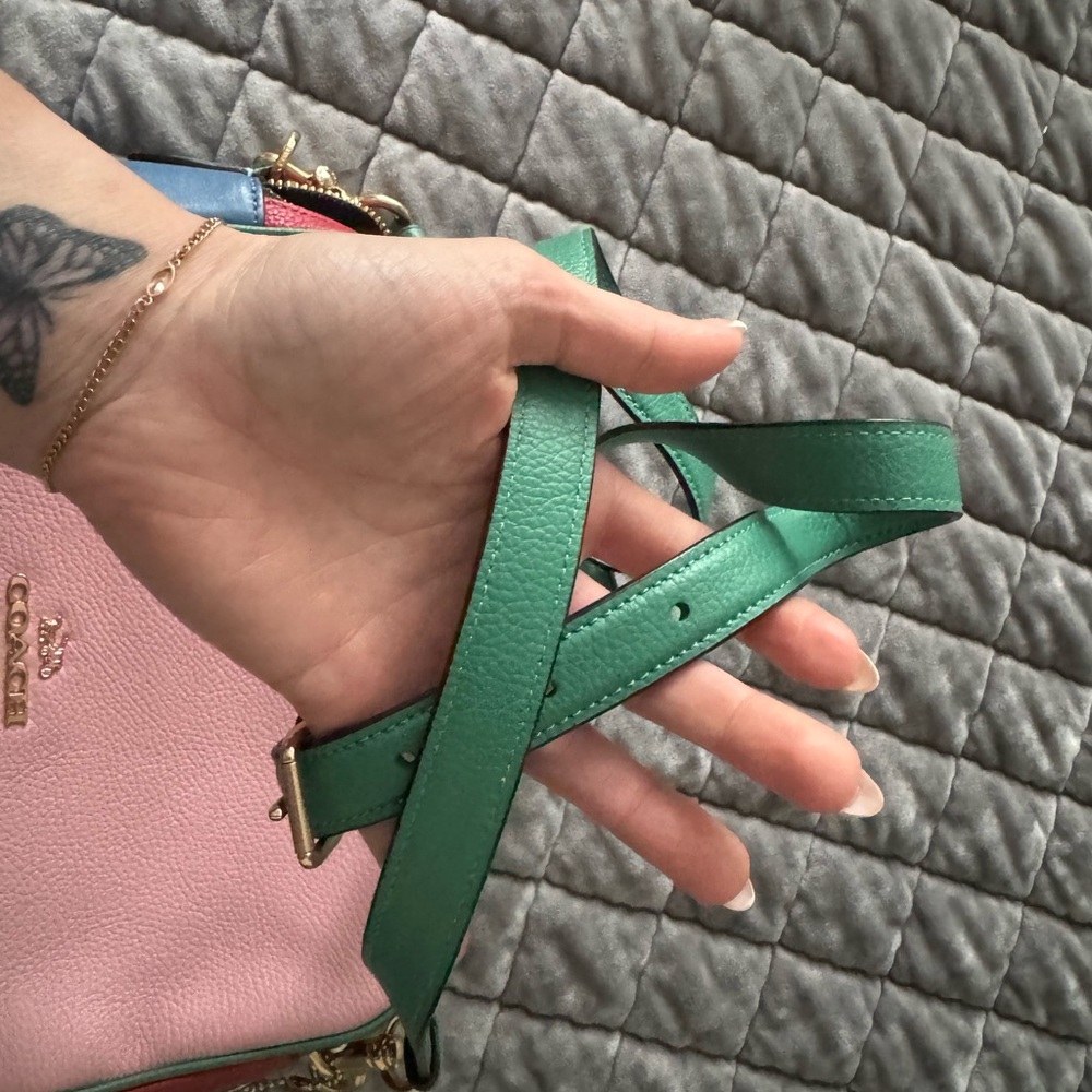 Coach Pink and Green Women's Bag